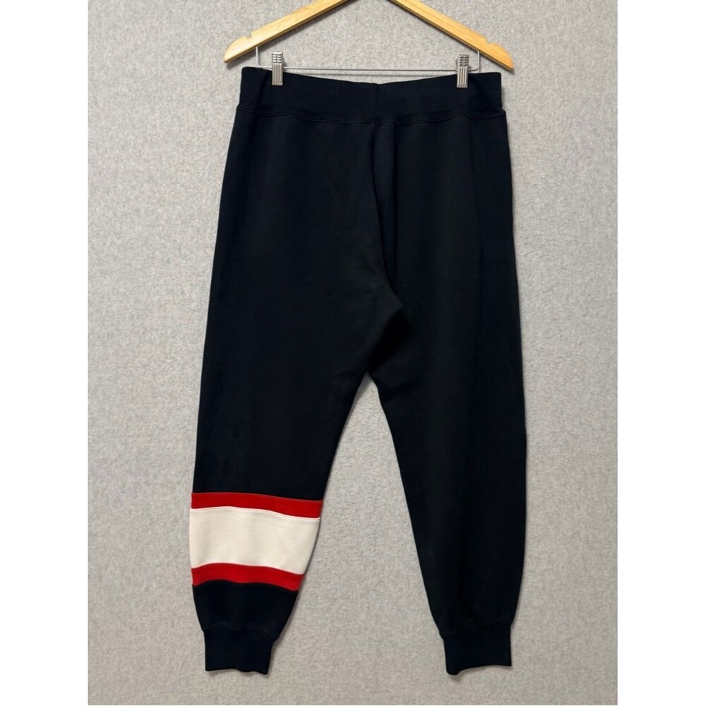 Polo Ralph Lauren Mens Black Jogger Sweatpants Size Large Black Red White Logo - Picture 5 of 9